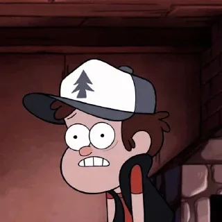 😐 emoji Gravity Falls @stickersb2b Telegram sticker 23 of 95