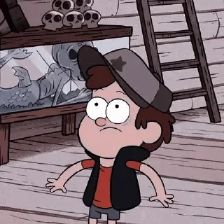 😐 emoji Gravity Falls @stickersb2b Telegram sticker 21 of 95