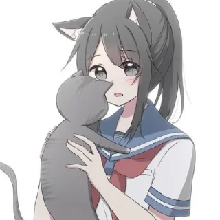 🔪 emoji Ayano Aishi〔 @pivAnSti 〕 Telegram sticker 23 of 120