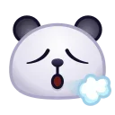 😮‍💨 emoji Panda Emoji 🐼 @xkysluv Telegram sticker 14 of 40