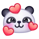 🥰 emoji Panda Emoji 🐼 @xkysluv Telegram sticker 7 of 40