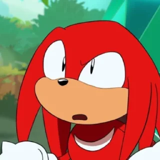 🤨 emoji Knuckles the echidna Telegram sticker 21 of 120