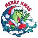 🎅 emoji Grinch Telegram sticker 6 of 40