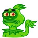 🙄 emoji Pepe Grinch Telegram sticker 7 of 15