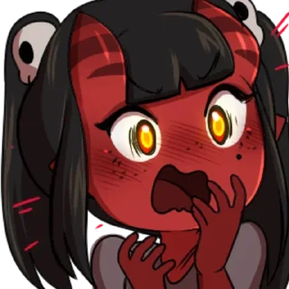 👻 emoji +А вот и моя суккубиха :: @Mmr Telegram sticker 9 of 32