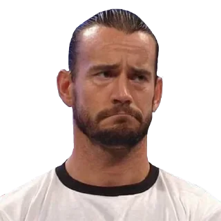 😒 emoji CM Punk Telegram sticker 9 of 14