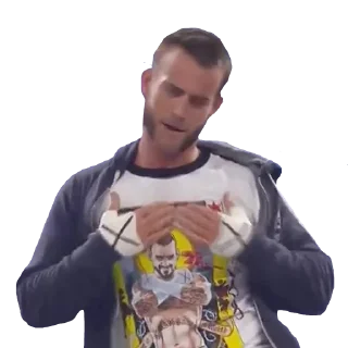 ☺️ emoji CM Punk Telegram sticker 11 of 14