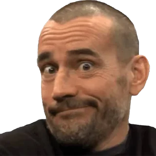 😅 emoji CM Punk Telegram sticker 7 of 14