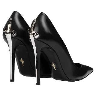 👠 emoji Black & White @DozaEmoji Telegram sticker 19 of 120