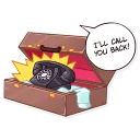 📞 emoji Miss Hepburn Telegram sticker 8 of 30