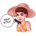 😈 emoji Miss Hepburn Telegram sticker 17 of 30