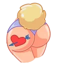 🍑 emoji Miss Bunny Telegram sticker 13 of 17