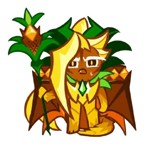 🌟 emoji Ananas Dragon Cookie Telegram sticker 5 of 22