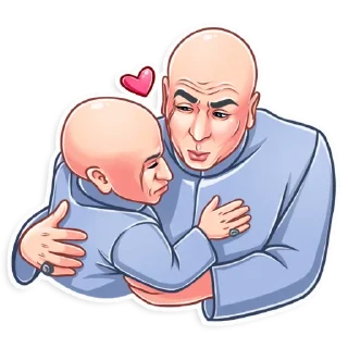 🤗 emoji Dr. Evil Telegram sticker 12 of 25