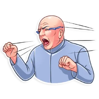 😭 emoji Dr. Evil Telegram sticker 18 of 25