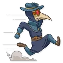 🏃 emoji Plague M. D. Telegram sticker 13 of 35