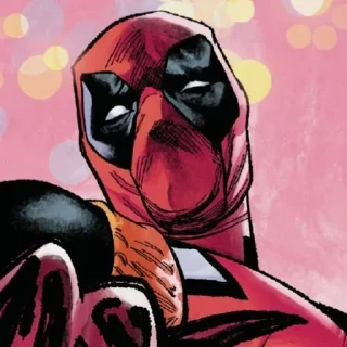 😙 emoji @Qwarier ⬅️ Deadpool by Telegram sticker 7 of 37