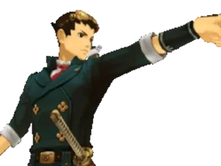👉 emoji Ryunosuke Naruhodo (cr @luc1fffr) Telegram sticker 11 of 14