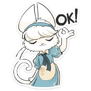 👌 emoji Кошечка Мия @Nyasticks Telegram sticker 19 of 49