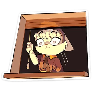 😳 emoji Кошечка Мия @Nyasticks Telegram sticker 11 of 49