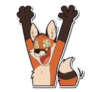 🤩 emoji Fox Telegram sticker 6 of 44