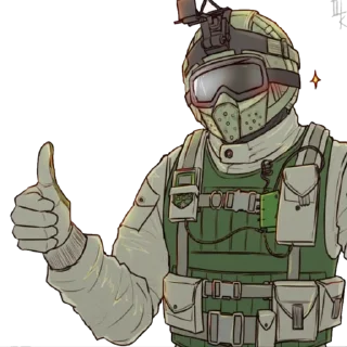 👍 emoji Rainbow six siege Telegram sticker 9 of 61