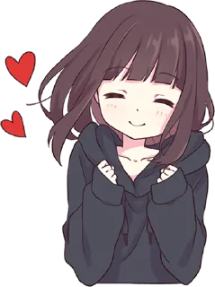 🥰 emoji Kurumi Chan Pt.1 @jp_stickers Telegram sticker 22 of 40