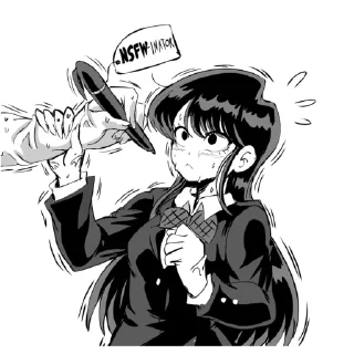 😨 emoji komi-san Telegram sticker 5 of 26