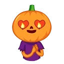 😍 emoji Pumpkin Man Telegram sticker 6 of 15