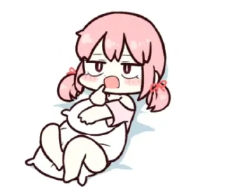 😴 emoji bocchi & ?¿ | ➩ tg: @wexsavi 👀 Telegram sticker 20 of 45