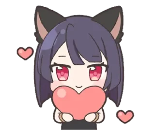 ❤️ emoji ✧ neko ✦ | ➩ tg: @wexsavi 👀 Telegram sticker 17 of 24