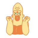 🤷‍♂️ emoji Beige Gorilla :: @Stickers_Chaos Telegram sticker 5 of 20