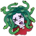 😵 emoji Medusa Telegram sticker 7 of 35