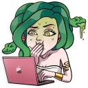 🤢 emoji Medusa Telegram sticker 19 of 35