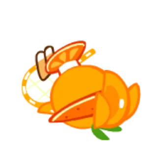 🍊 emoji Orange Cookie! Telegram sticker 12 of 57