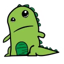 😒 emoji RawR Dinosaur Telegram sticker 8 of 18
