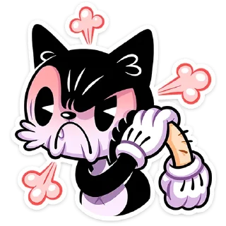 😡 emoji Кот Джо • @TgSticker Telegram sticker 12 of 49