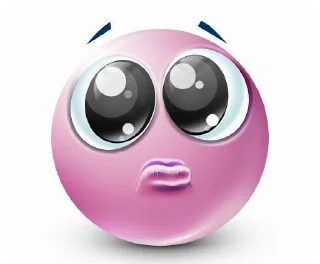 🌟 emoji Pink emoji face Telegram sticker 11 of 16