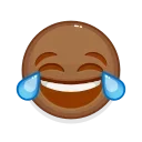 😂 emoji Brown Emoji Telegram sticker 6 of 58