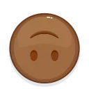 🙃 emoji Brown Emoji Telegram sticker 5 of 58