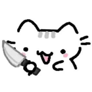 🔪 emoji Mem cat Telegram sticker 24 of 106