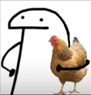 🐓 emoji I was Ted to say Telegram sticker 24 of 120