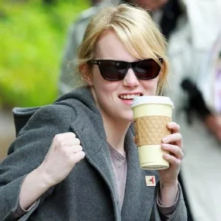 ☕️ emoji Emma Stone @JakeGyllen Telegram sticker 11 of 120