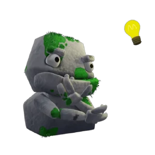 💡 emoji Stone Golem Telegram sticker 18 of 20