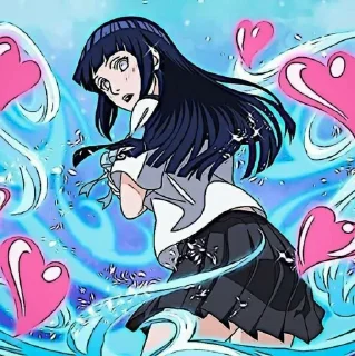 💋 emoji Хината Telegram sticker 19 of 35