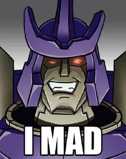 Sticker from G1 Transformers Emotions