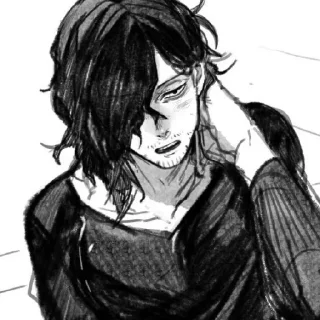 👤 emoji Aizawa Shota. Telegram sticker 19 of 35