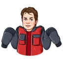 🤷‍♂️ emoji Back to the Future Telegram sticker 20 of 30