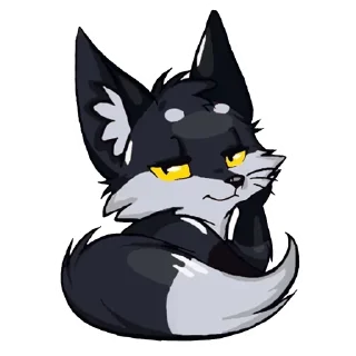 😏 emoji Shiro Telegram sticker 18 of 107