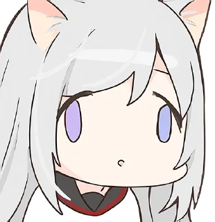 😳 emoji Shiro @shirokamisama Telegram sticker 10 of 10